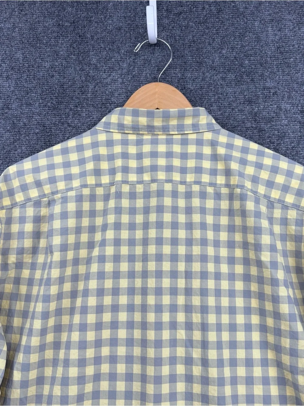 J Crew Yellow & Gray Academia Preppy Long Sleeve Button Down Shirt Men’s XL